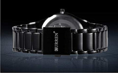 CURREN Mens Watches, Fashion Simple Waterproof Quartz Analog Watch Business Classic Dress Wrist Watch Black, BLACK, Analog Watch,Quartz Movement