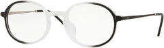 Ray-Ban RX7153F Eyegl Trasparent On Top Black 52mm