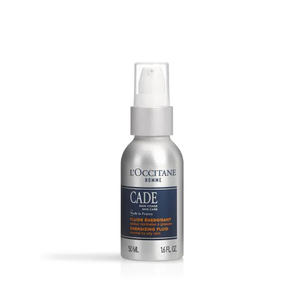 L'OCCITANE Cade Energizing Face Fluid, Juniper woody and warm fragrance- 1.60 fl. oz