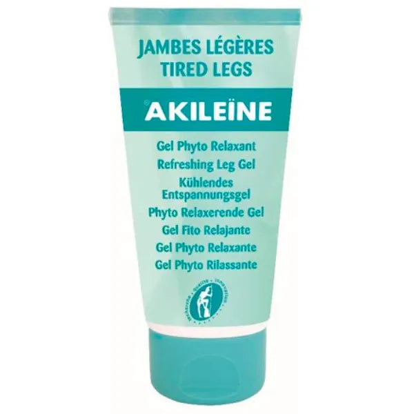 AKILEINE Tired Legs Gel 150 ml | Refreshing Leg Gel with Organic Peppermint Hydrosol, Ginkgo Biloba & Horse Chestnut | Light Legs Sensation, Non-Greasy, Does Not Stain