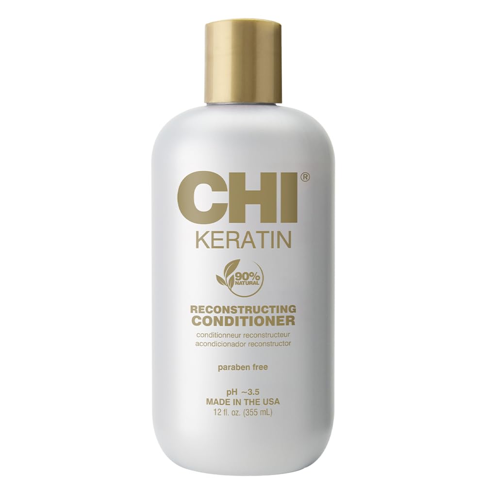 CHI Keratin Reconstructing Conditioner For Unisex 12 oz Conditioner, White, 355 ml (Pack of 1)