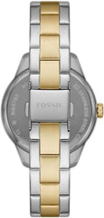 FOSSIL,WATCH,BQ3762,WOMEN,SILVER/GOLD,36MM,STAINLESS STEEL