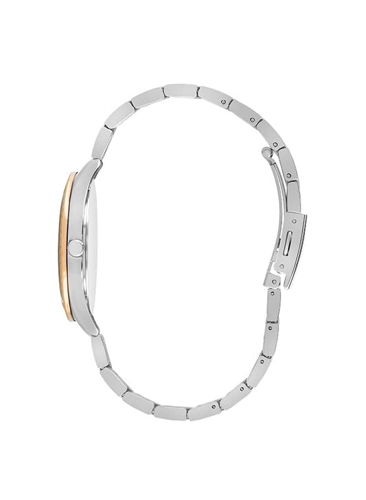 Lee Cooper Women's Quartz Movement Watch, Analog Display and Metal Strap - LC07453.530, Silver