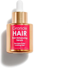 Grande Cosmetics Hair Enhancing Serum for Men and Women, Enhances Thickness of Thinning Hair, Safe for Color Treated Hair
