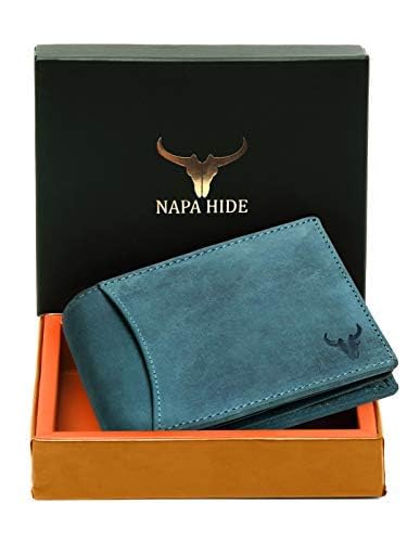 NAPA HIDE Men LEATHER WALLET FOR MEN LEATHER WALLET - Blue