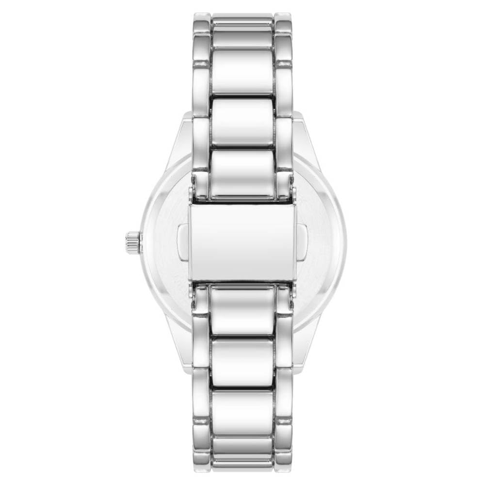 Anne Klein Round Analog Watch for Women, 36 mm Size, Silver