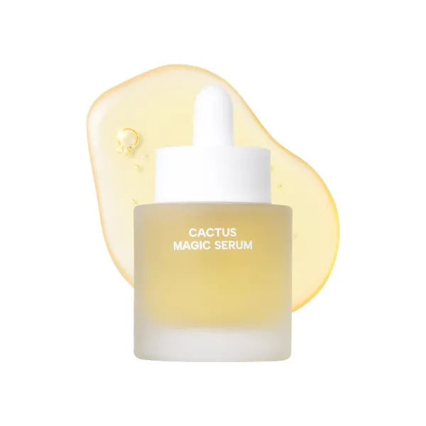 Whamisa Organic Cactus Magic Serum, Anti-Wrinkle & Brightening, Rejuvenation, Strengthen Skin Barrier, Probiotics, Hydrating, Facial Ampoule, Pore Refining, Korean Skin Care (32ml)