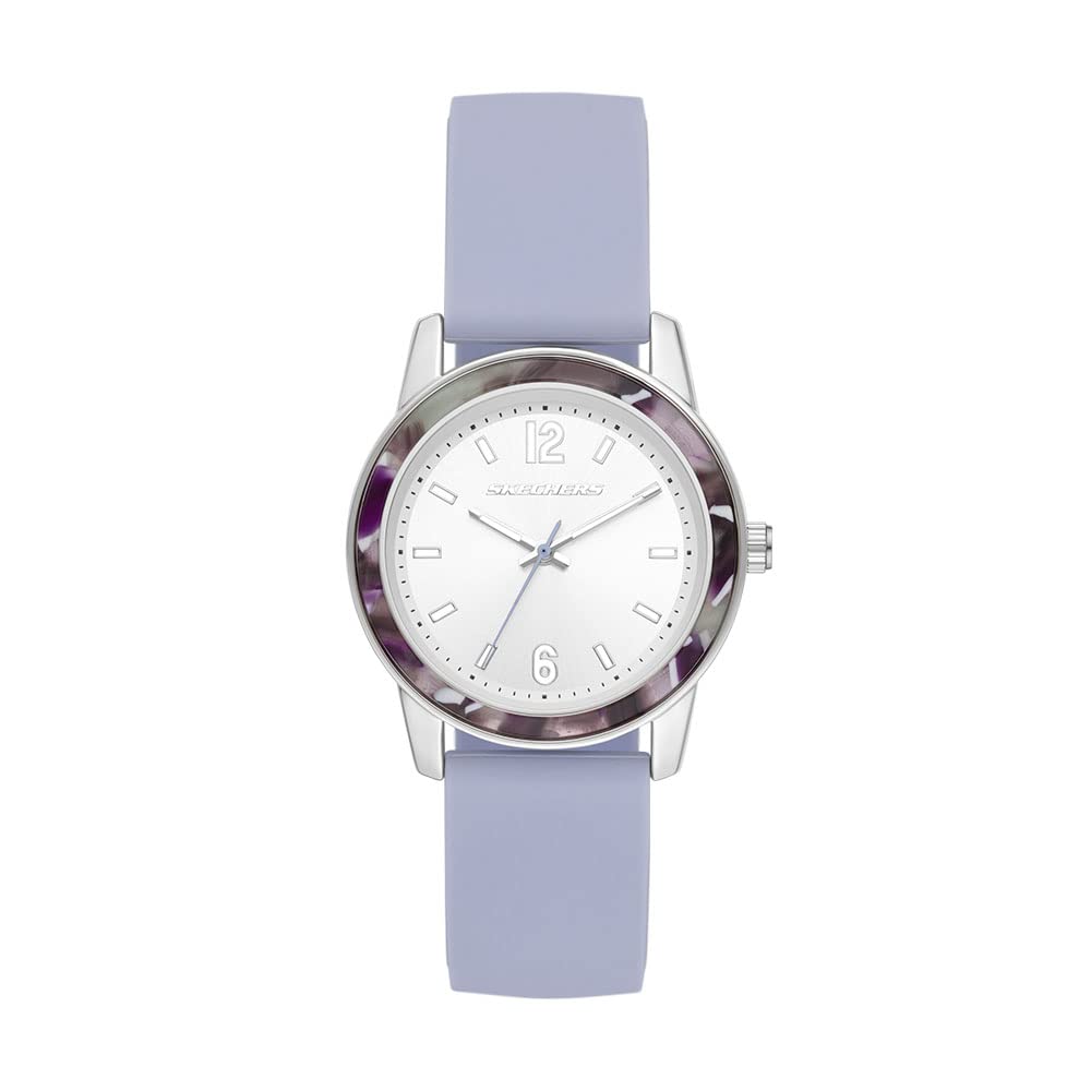 Skechers Women's Watch and Stackable Bracelet Gift Set - Brookhurst Purple