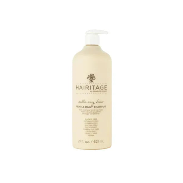 Hairitage Outta My Hair Gentle Daily Hydrating and Moisturizing Shampoo For Dry Hair with Jojoba Oil + Aloe Vera - Ultra-Mild + Moisture-Rich - Improves Dry, Brittle Strands, 21 fl. oz