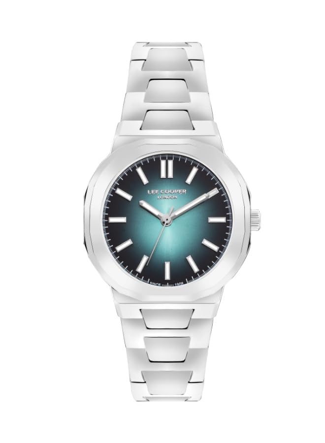 Lee Cooper Women's Watch, Analog Display and Metal Strap - LC07953.390, Silver