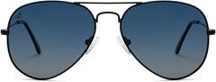 Vincent Chase Eyewear By Lenskart | Full Rim Aviator Branded Latest and Stylish Sunglasses | Polarized and 100% UV Protected | Men & Women | Medium | VC 5158/P-Pack of 1 | Black/Lens Color