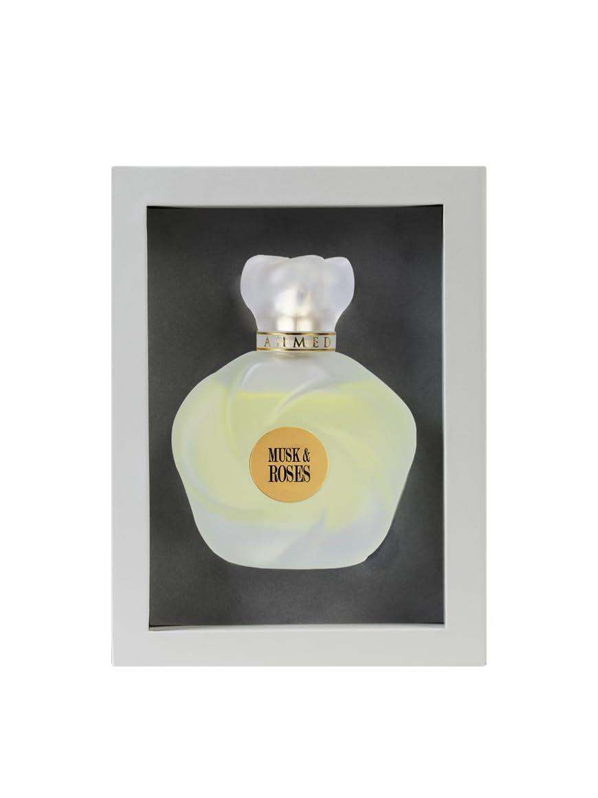 Ahmed Al Maghribi Musk & Roses 75ML | eau de parfum women | Long lasting | Roses | Musk | Perfume for women | Floral | Rasberry | Perfumes