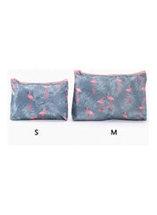 3-Piece Waterproof Cosmetic Bag Set in Grey,Pink