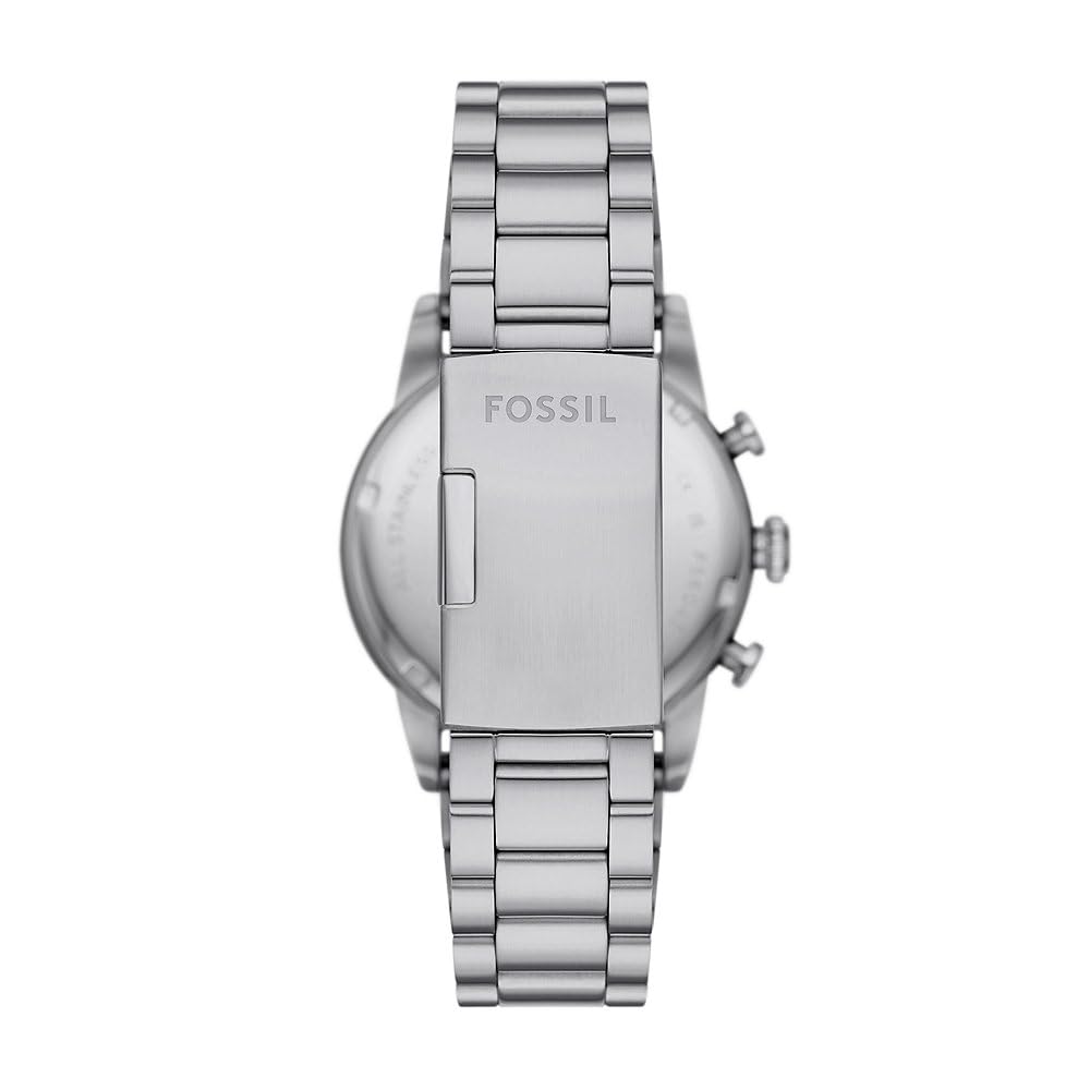 FOSSIL Sport Tourer Watch for Men, Chronograph Movement with Stainless Steel or Leather Strap - Black