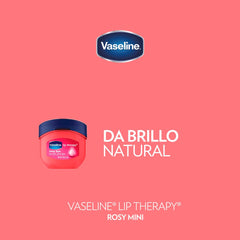 Vaseline Lip Therapy Lip Balm Mini Rosy 0.25 oz, 8 count
