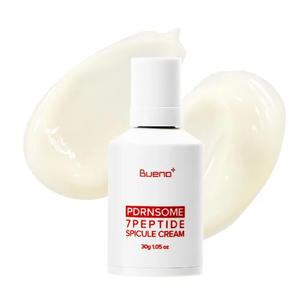 Bueno+ PDRNSOME 7 Peptide Spicule Cream | PDRN Night Cream for Firming & Anti-Aging | Overnight Skin Renewal with Micro-Spicule & Multi-Layer Hyaluronic Acid | Korean Skincare, 1.05 oz