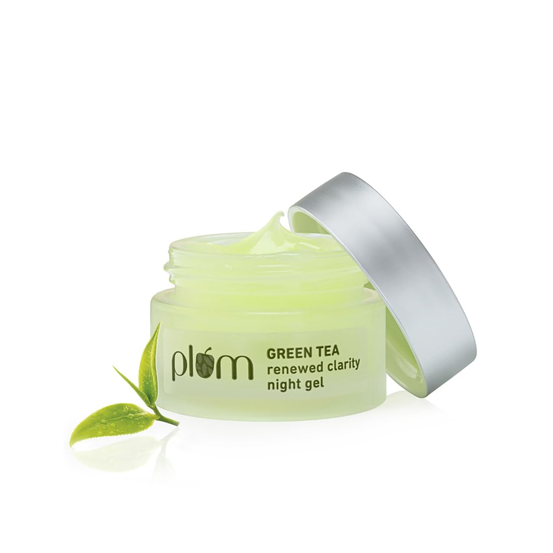 Plum Green Tea Renewed Clarity Night Gel Mini Hydrates Skin & Fights Acne Lightweight, Quick Absorbing, Non Sticky Gel Texture Oily, Acne Prone Skin 100% Vegan 15ml