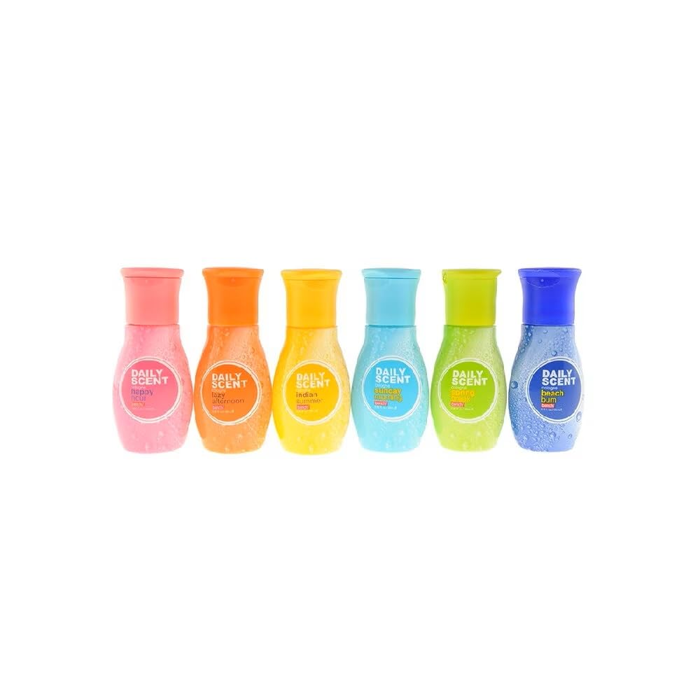 Bench Daily Scent Trial Pack - Pack of 6 Scents - Fresh Scent Cologne - All Day Freshness - 25 ml x 6