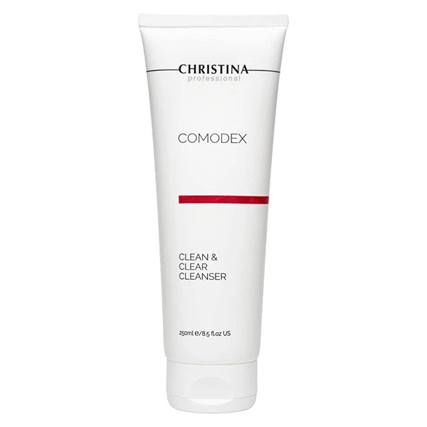 Christina Comodex Clean & Clear Face Wash 250ml – Gentle Foaming Gel Cleanser with Citric Acid & Lycopene for Oily & Combination Skin – Removes Makeup & Impurities