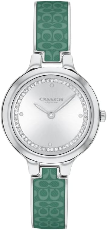 COACH WOMEN'S SILVER WHITE DIAL STAINLESS STEEL BRACELET WATCH - 14504329