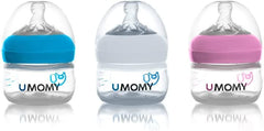 Umomy Newborn Baby Anti-Colic Bottles – Ultimate Feeding Comfort for Your Little One (Blue)