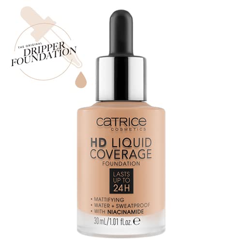 Catrice HD Liquid Coverage Foundation - 040 Warm Beige, 30 ml