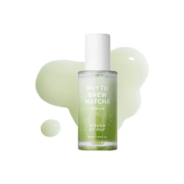 House of Hur Phyto Brew Matcha Ampoule – Lightweight Hydrating Face Ampoule – Hadong Matcha + EGCG, Fast-Absorbing, Non-Sticky Dewy Glow – Korean Skincare – 1.69 fl oz (50 ml)