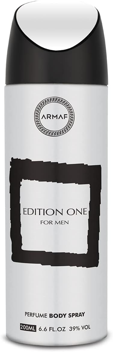 Armaf Edition One Man Silver Deodorant for men 200 ML - Perfumes - body spray for men - Fairness, fresh, relaxing all day - Deo