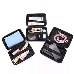 KERYLILI Hard Shell Zippered Makeup Toiletry Bag Durable Shock-Resistant Women Cosmatic Case Waterproof Storage Outdoors Men Business Travel Portable Washing Bag (black)
