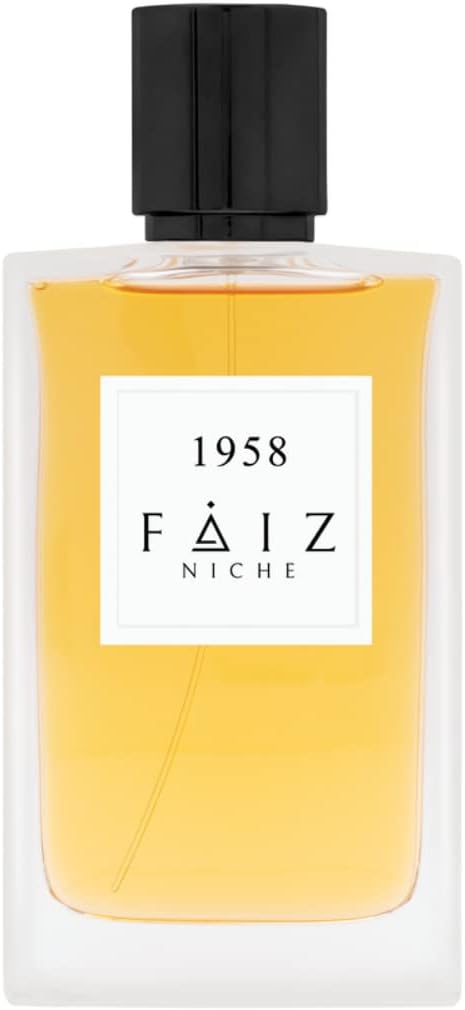 Faiz Niche Collection 1958 Eau De Parfum Amber Woody Fragrance Perfume for Men and Women 80ML