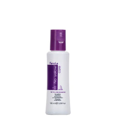 Fanola No Yellow Shampoo With Purple Violet Pigments To Eliminate Unwanted Yellow Tones & Brassiness In Platinum, Light Blonde, Gray, Bleached, or Highlighted Hair, Travel Size - 3.38oz