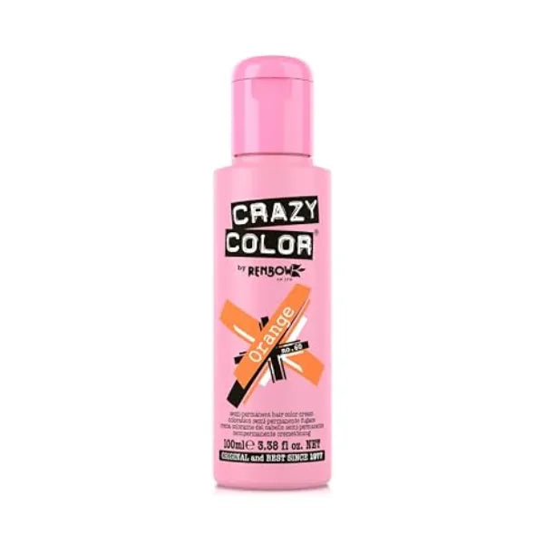 Crazy Color Semi Permanent Hair Color Cream Orange