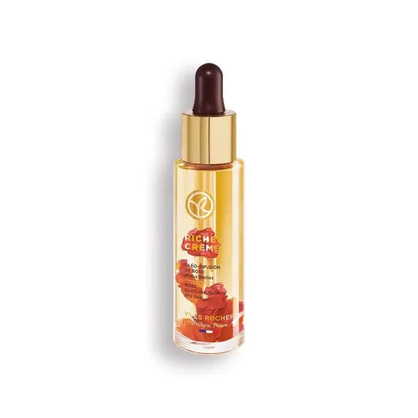 Yves Rocher Riche Creme Oleo - Infusion Natural Rose Petals Hydrating Serum- 30 ml / 1 fl.Oz