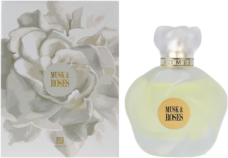 Ahmed Al Maghribi Musk & Roses 75ML | eau de parfum women | Long lasting | Roses | Musk | Perfume for women | Floral | Rasberry | Perfumes