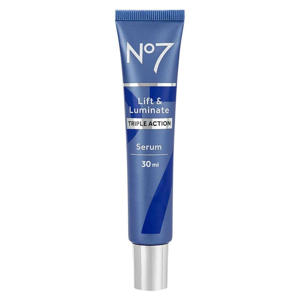 No7 Lift and Luminate Triple Action Serum, Fast-Absorbing, Non-Greasy - 30 ml