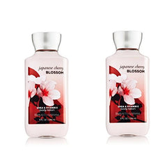 Bath & Body Works Japanese Cherry Blossom Signature Collection Body Lotion 8 fl oz (236 ml) - New Formula (2 Pack)