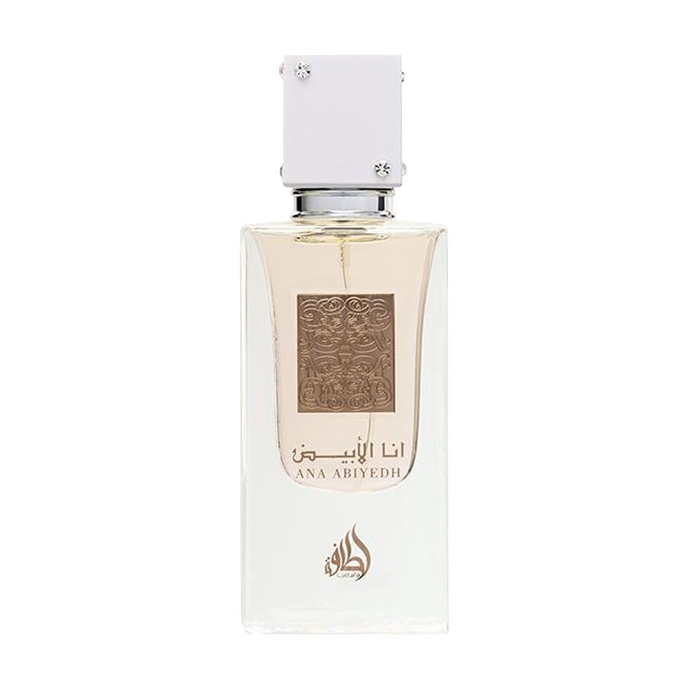 Ana Abiyedh EDP - 60 ML (2.02 oz) I Intoxicating, Fluffy, Soft and Sensual I Oud essential oil in perfume I Guaiac wood, White Musk, Jasmine, & Nagarmotha I Suitable for any Occasion I by Lattafa