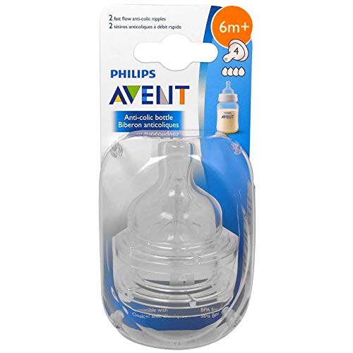 Philips Avent, Fast Flow Anti-Colic Nipples, 6+ Months, 2 Pack