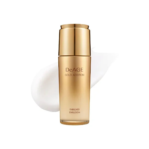 CHARMZONE DeAge Gold Addition Enriched Emulsion – Nourishing Anti-Aging Face Emulsion with Gold & Botanical Extracts (110ml / 3.72 fl.oz)