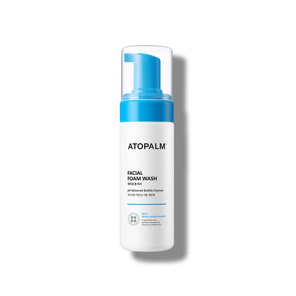 ATOPALM Facial Foam Wash, pH Balanced Bubble Cleanser, Hypoallergenic Gentle Cleanser - 150ml