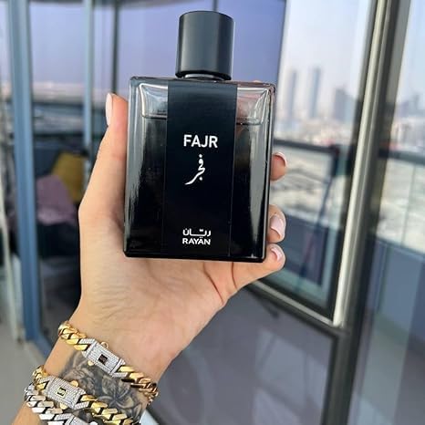 RAYAN Fajr Pefume - 100 mL Eau de Parfum, Arabian Perfume for Men with Sophisticated Scents of Rosemary, Spicy, Saffron, Patchouli, & Musk, Long Lasting Perfume for Men, A Gift for All Occasion