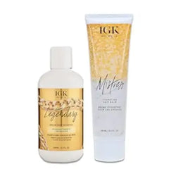 IGK LEGENDARY Dream Hair Shampoo (8 Oz) + IGK Mistress Hydrating Hair Balm (5 Oz) | Hydrated + Shine + Frizz Control Vegan