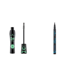 Essence Lash Princess False Lash Effect Mascara, Black & Essence Eyeliner Pen Waterproof - 01 Black, 77217, 0.03 Fluid Ounce