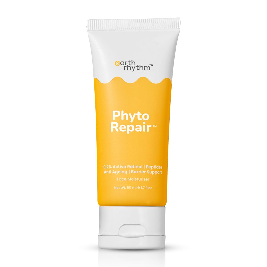 Earth Rhythm Vitamin C Moisturizer for Glowing Skin | Hydrates, Moisturizes & Brightens Skin | Matrixyl 3000 | For dry, dull and pigmented skin | Men & Women | Non Comedogenic - 50 gm