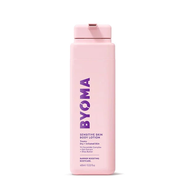 BYOMA Sensitive Body Lotion - For Dry, Irritated Skin - Fragrance-Free Moisturizer with Colloidal Oat & Shea Butter - Soothes & Relieves Itching - Skin Barrier Support - 13.52 fl oz