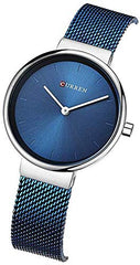 CURREN Analogue Women's Watch (Blue Dial Blue Colored Strap)