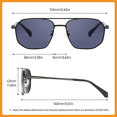Cyxus Sunglasses for Men Women Classic Polarized Sunglasses UV400 Protection Anti Glare for Driving Outdoor