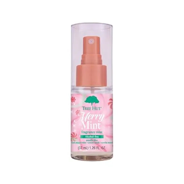 Tree Hut Mini Merry Mint Fragrance Mist, Refreshing Body Spray, Layer with Favorite Scents, Travel Size, 1.26 fl oz