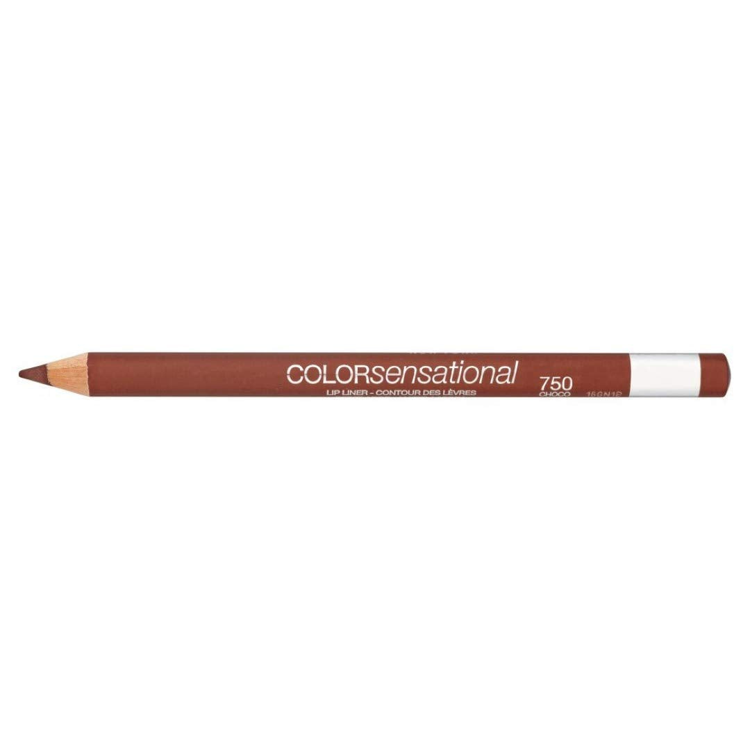 Maybelline New York Make-Up Lip Liner Colour Sensational Lips Contour Pencil Choco Pop/Strong Chocolate Brown with Nourishing Effect, 1 x 2.5 g