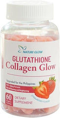 KAIRVI Glutathione Collagen Glow Gummies Skin Whitening & Anti-Aging Supplement, Strawberry Flavor, 60 Count